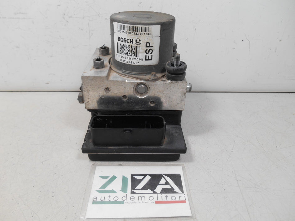Centralina ABS Fiat Grande Punto 1.4 2008 51822143 0265230348 0265230348