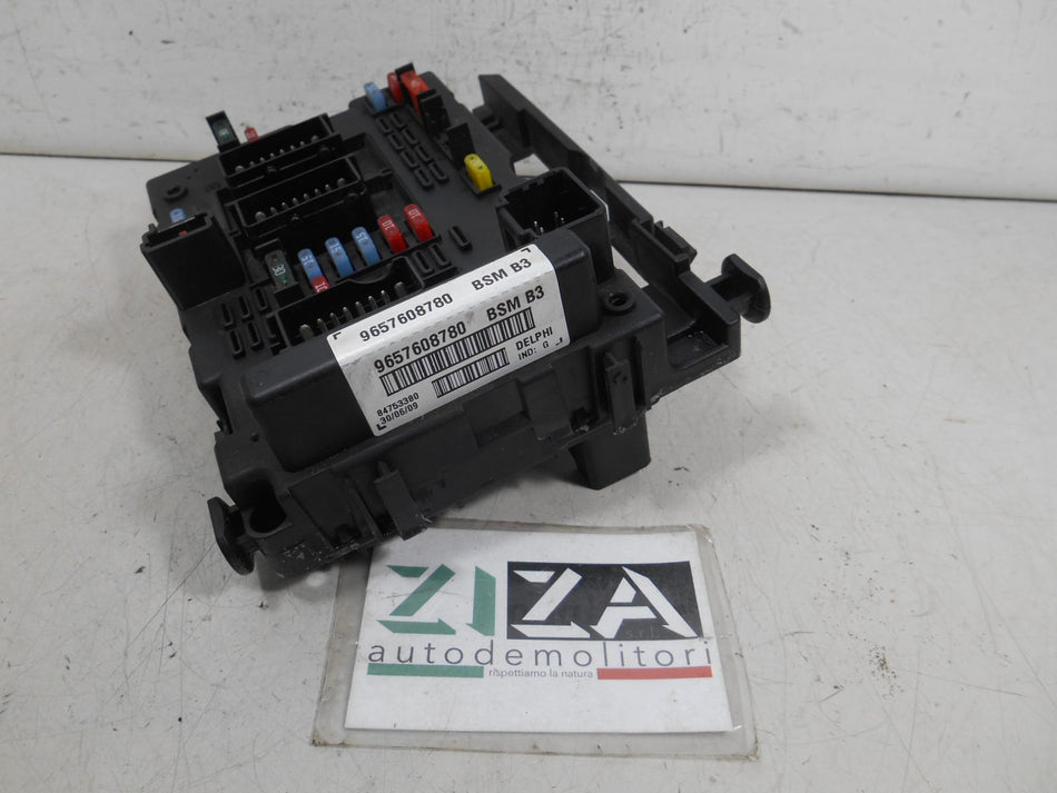 Scatola Fusibili Centralina BSM Peugeot 206+ 1.1 60cv HFX 2009 9657608780 IND:G