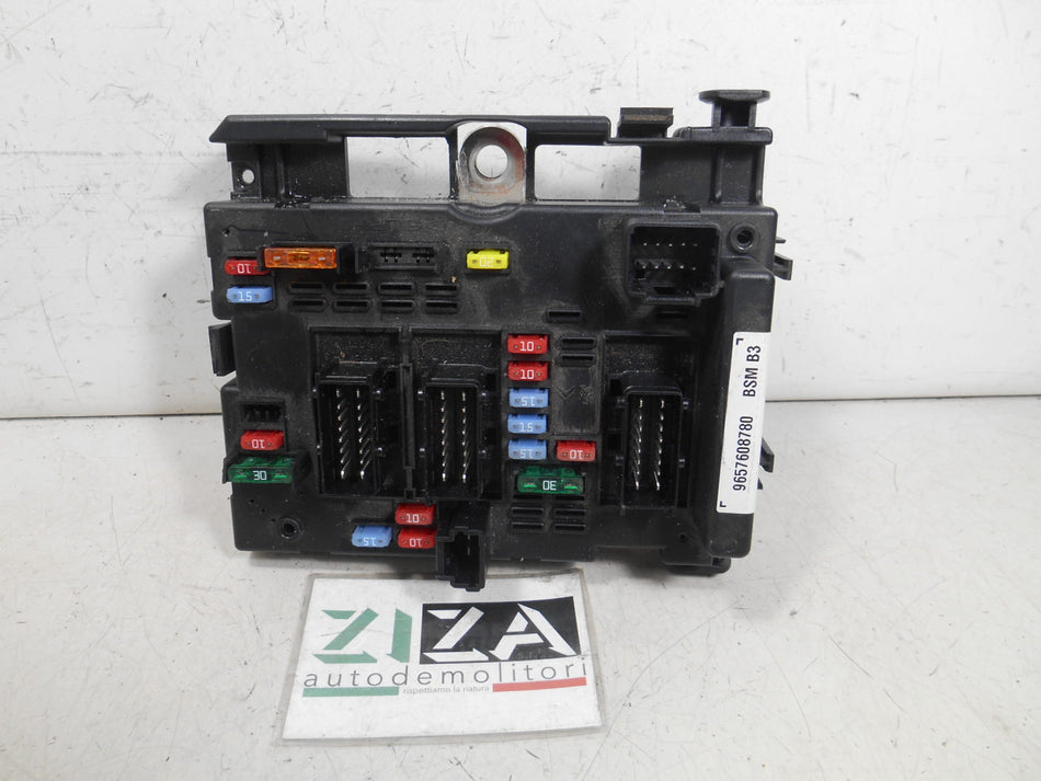 Scatola Fusibili Centralina BSM Peugeot 206+ 1.1 60cv HFV 2012  9657608780 IND:H