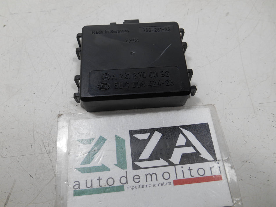 Sensore Pioggia Mercedes W221 S320 2009 A2218700092