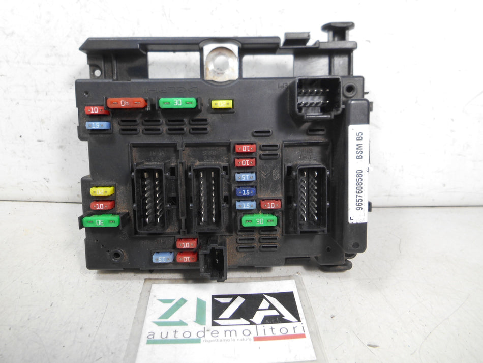 Scatola Fusibili Centralina BSM Peugeot 307 2.0 100kw RHR 2004 9657608580 IND: H