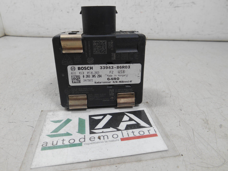 Sensore Anticollisione Radar Anteriore Suzuki Vitara Hybrid LY 2023 33943-86R03 0203305284
