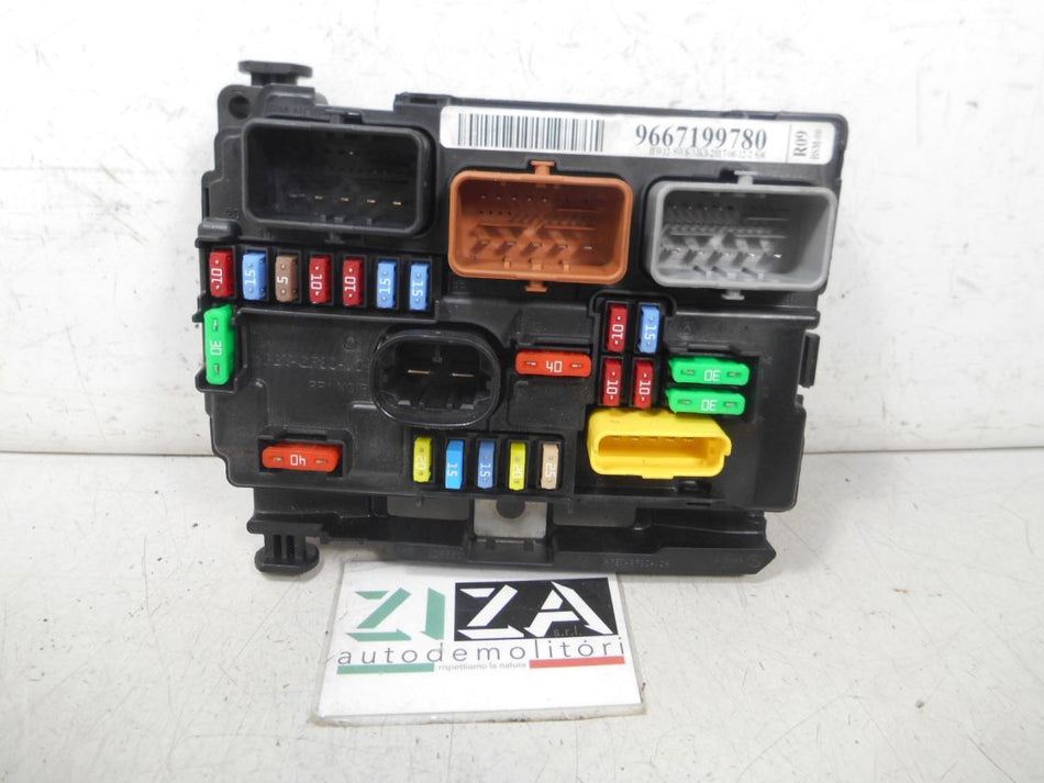 Scatola Fusibili Centralina BSM Peugeot 207 Rest. 1.6 90cv 9HV 2010 9667199780