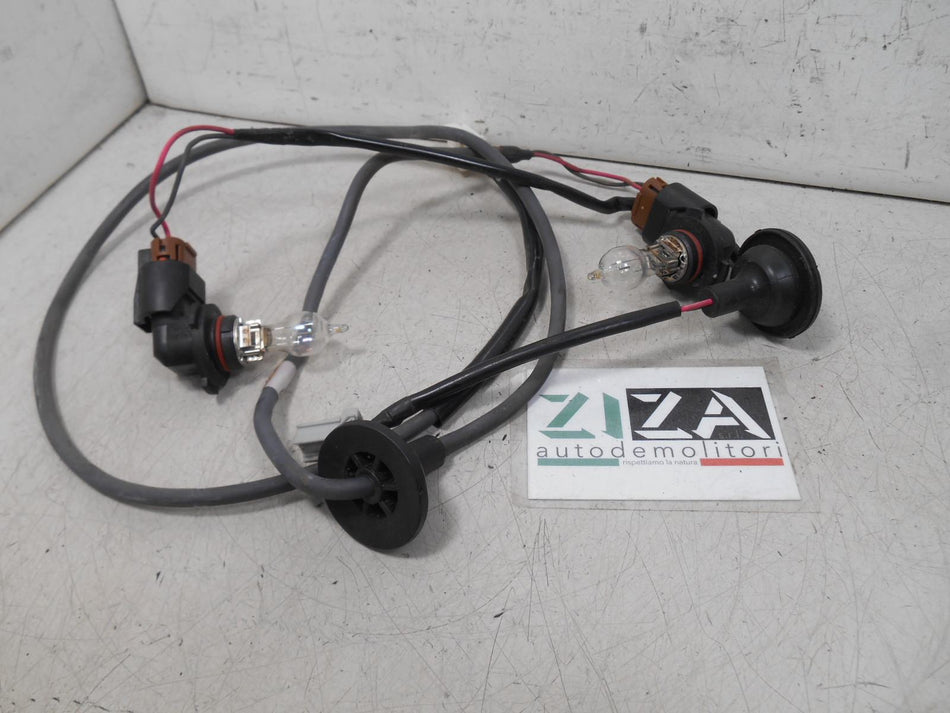 Coppia Lampadine + Cablaggi Fari Superiori Nissan X-Trail T30 2006 Toshiba H1R1 12v 65w