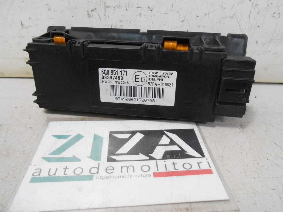Sensore Allarme VW Polo 9N 3 Porte 2002 6Q0951171