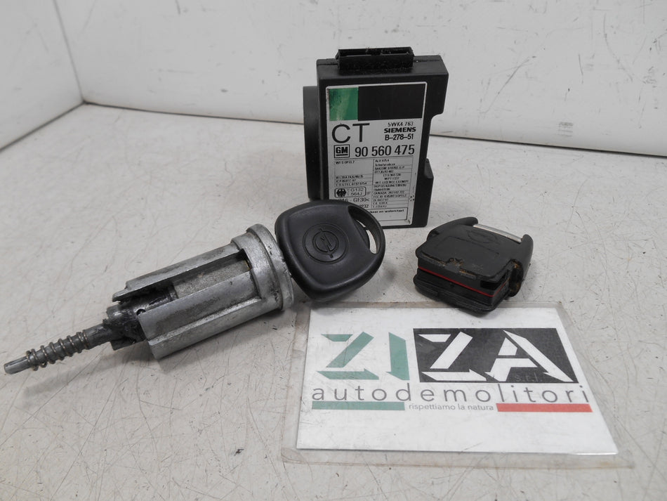 Set Chiave + Immobilizer Opel Astra G 2.0 DI 82cv 1998 90560475