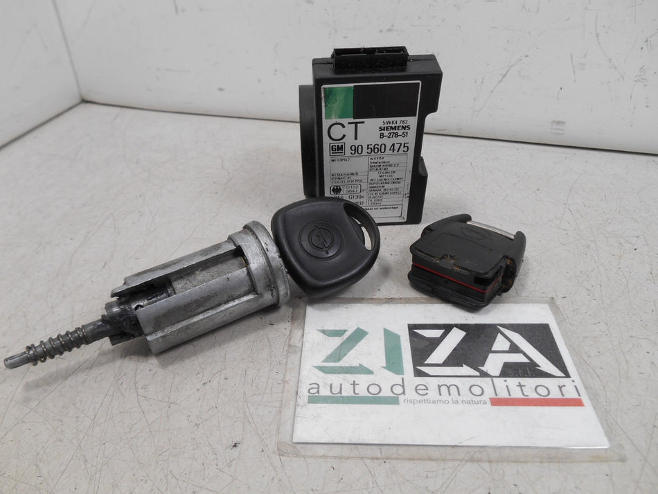 Set Chiave + Immobilizer Opel Astra G 2.0 DI 82cv 1998 90560475